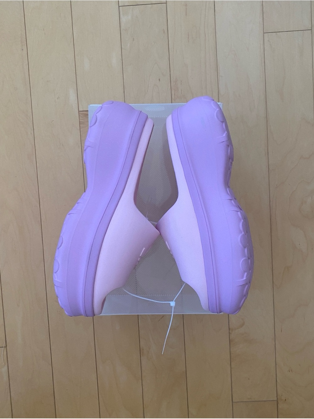 NEW Adidas Adifom Pink Chunky Two Tone Platform Slide Mules - Picture 2 of 9